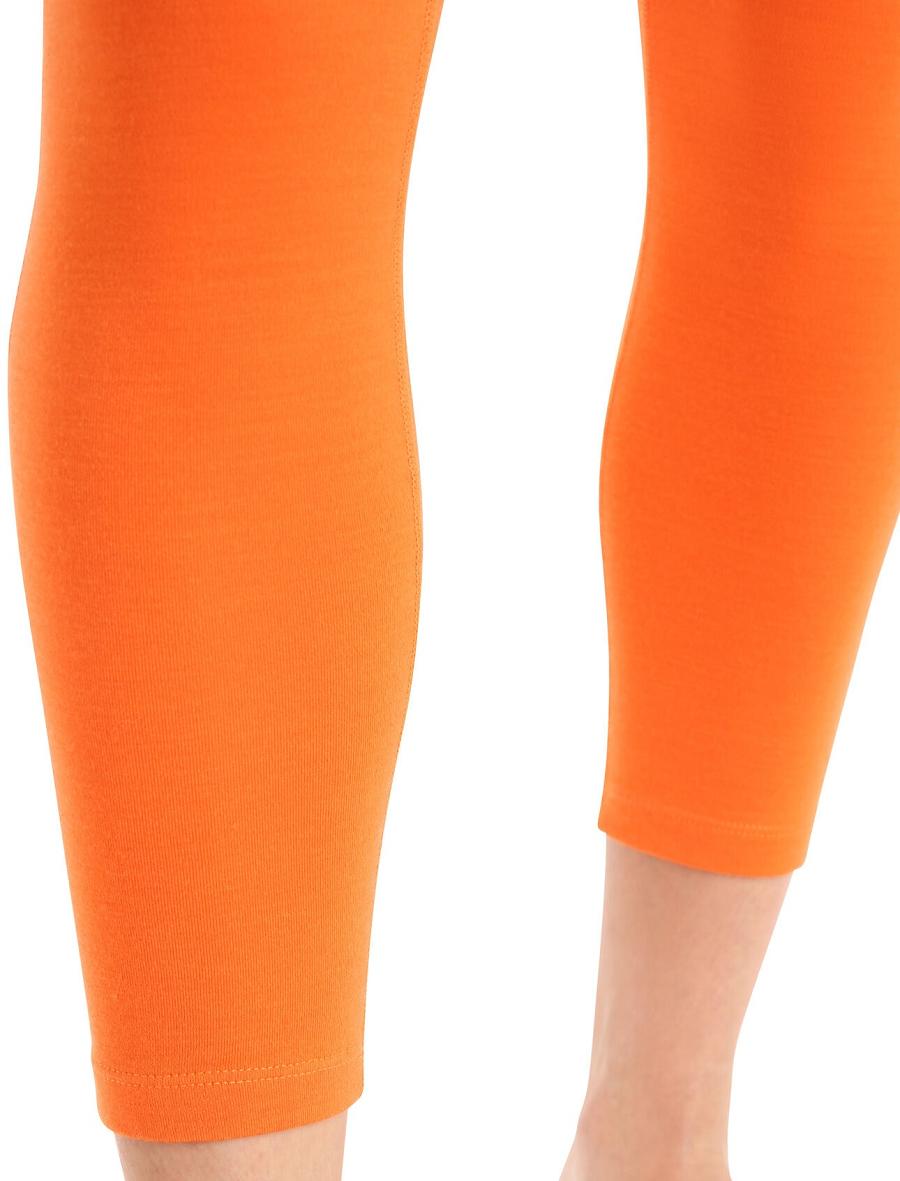 Icebreaker 15.5 Merino Thermal Női Leggings Narancssárga | HU 1536FDNM